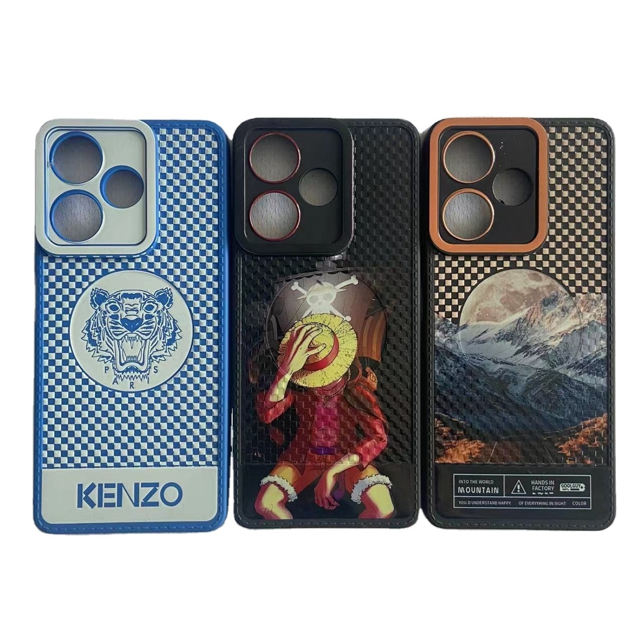 Wholesale High Quality Plaid Pattern Mobile Phone Cases For iPhone 15 New Design Printing Phone Cover For TECNO CAMON20 PRO