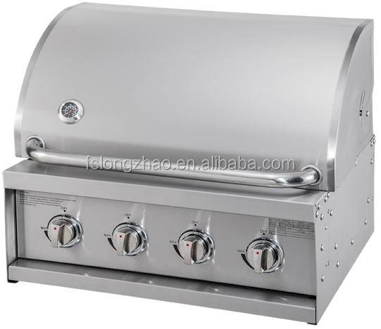 Outdoor Kitchen built in BBQ grill 3 4 Burner Stainless Steel Gas Grill with temperature sensor