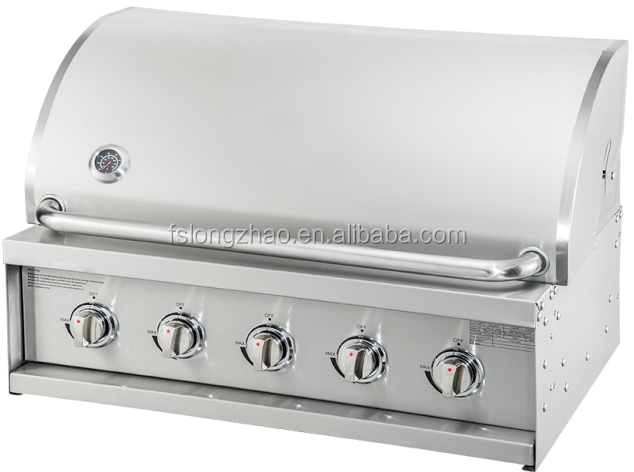 Outdoor Kitchen built in BBQ grill 3 4 Burner Stainless Steel Gas Grill with temperature sensor