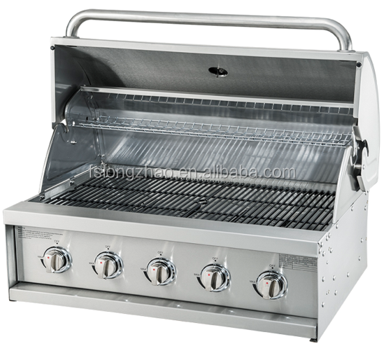 Outdoor Kitchen built in BBQ grill 3 4 Burner Stainless Steel Gas Grill with temperature sensor