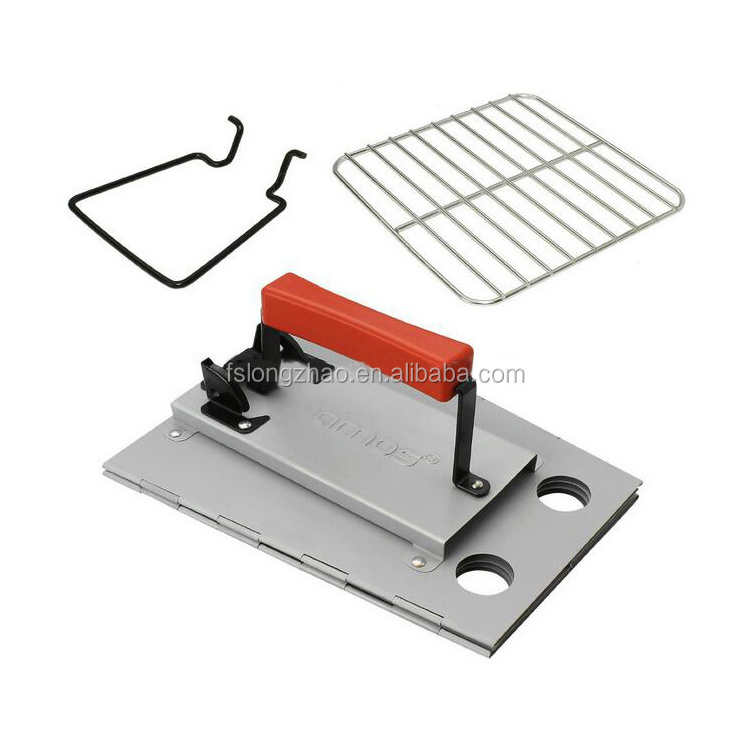 Zine galvanized folding square charcoal grill starter