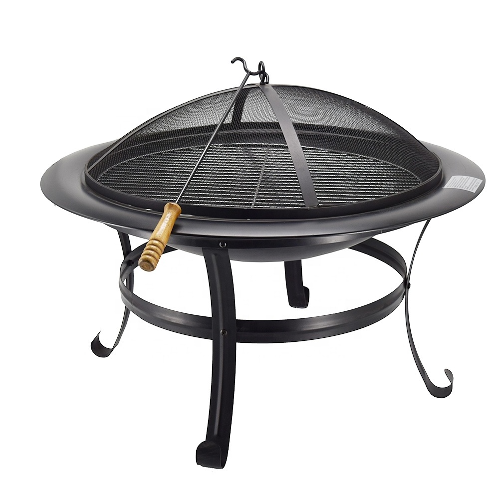 factory wholesale price 21inch 30inch Steel Outdoor Round Fire Pit for Garden