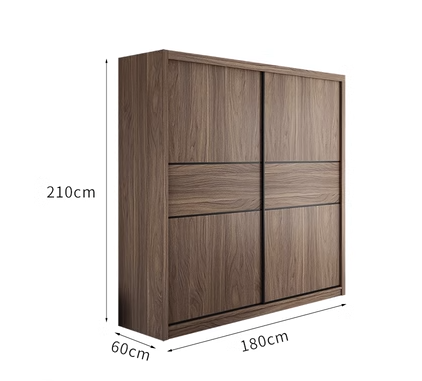 factory  freestanding wooden wardrobe classic sliding door wardrobe  for bedroom