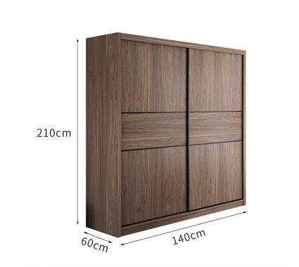 factory  freestanding wooden wardrobe classic sliding door wardrobe  for bedroom