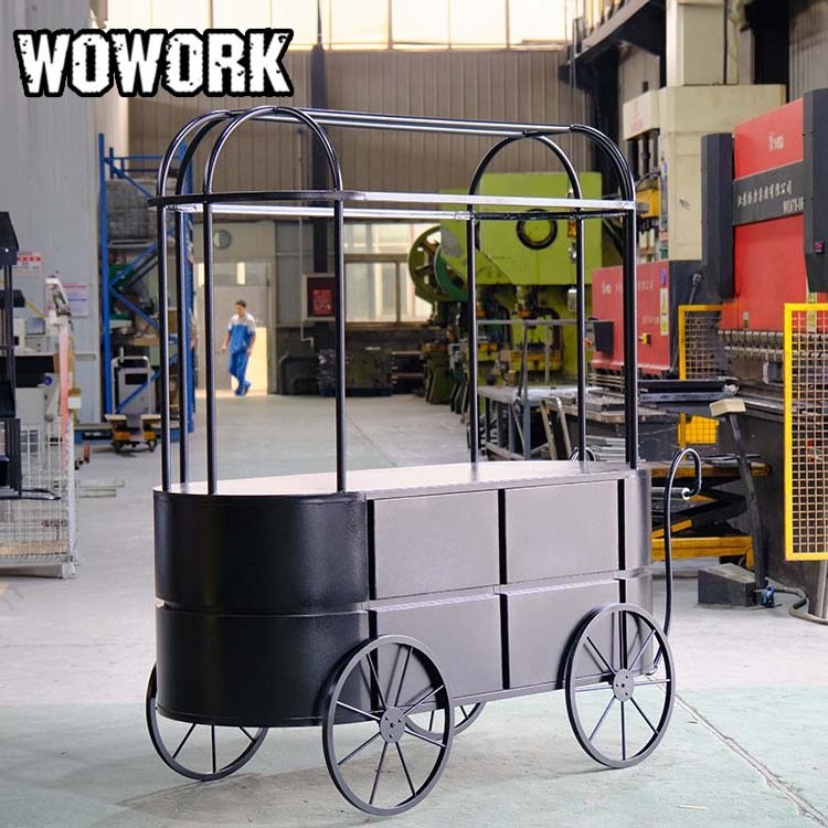 2024 WOWORK hot sales metal iron detachable Candy dessert cake flower Cart for wedding event supplies Birthday party decoration