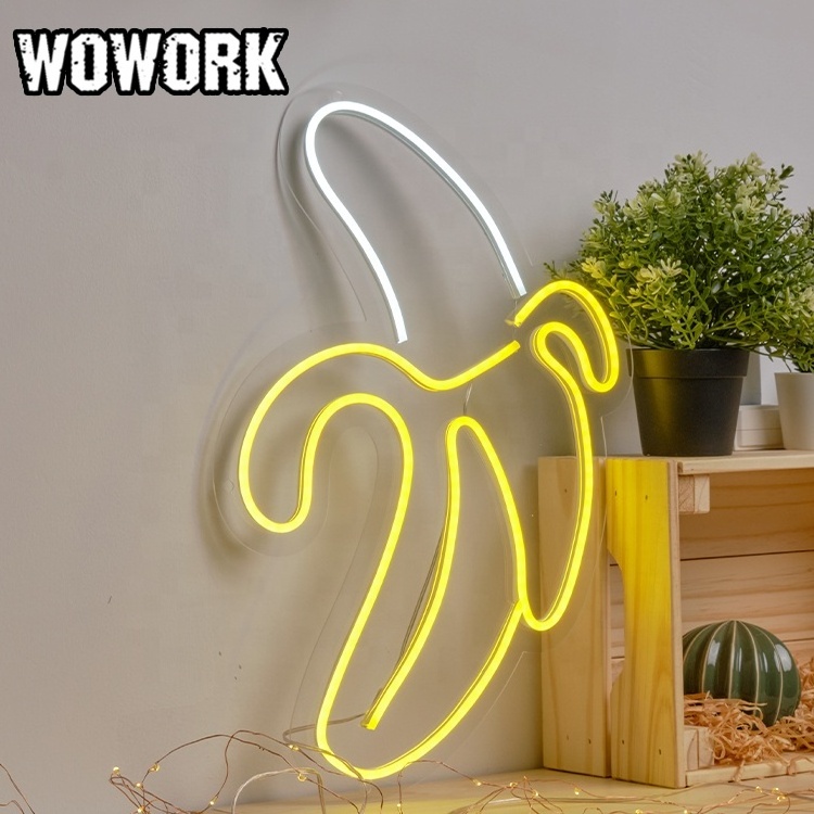 2023 WOWORK 5v USB plug handmade battery powered holiday lighting soft flexible custom neon light for home bedroom decoration