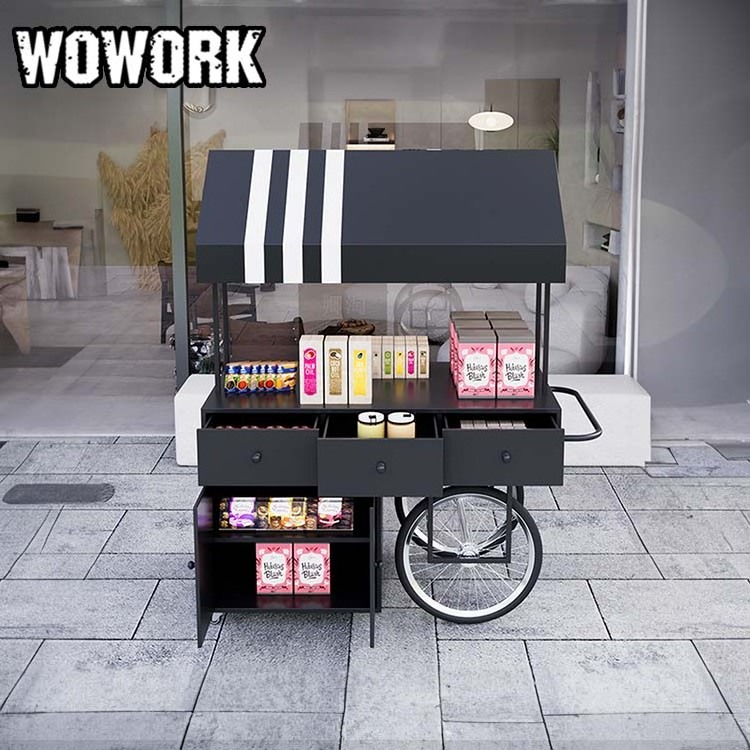 2024 WOWORK hot sales metal iron detachable Candy dessert cake flower Cart for wedding event supplies Birthday party decoration