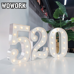 2024 WOWORK LED strings marquee letters wall hanging for festival party rental