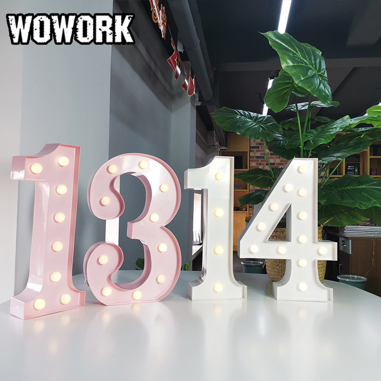 2024 WOWORK LED strings marquee letters wall hanging for festival party rental