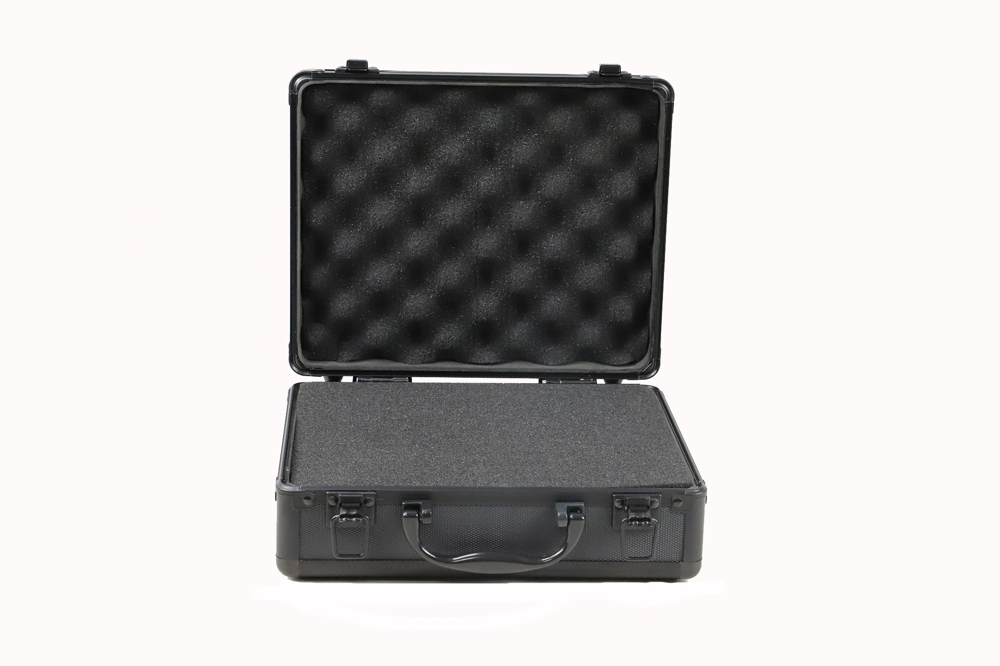 Hard Shell Aluminum Carrying Case Portable shockproof Box with Customizable Pick&Pluck Foam Black Storage Tool Case