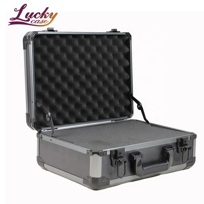 ODM OEM Small Tool Case Organizer Waterproof Shockproof Aluminum Tool Case With Foam Insert Lockable Toolbox