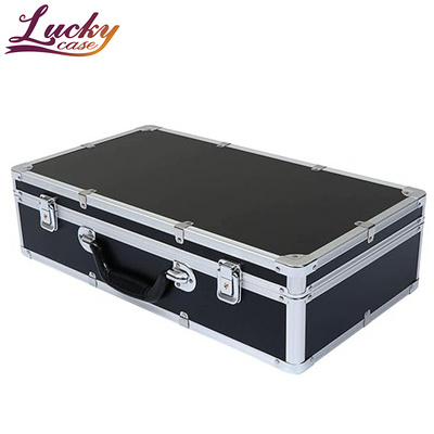 Portable carrying case for hardware tools Aluminum hard organizer for machine tools Large capacity aluminum tool box shockproof