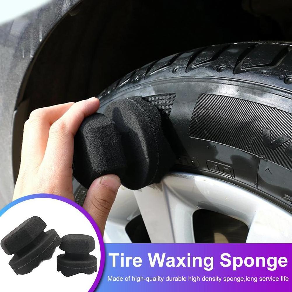 BONNO Car Polishing Waxing Sponge Hexagonal Grip Applicator Car Detailing Hand Tire Wax Sponge High Density Foam Sponge For Auto