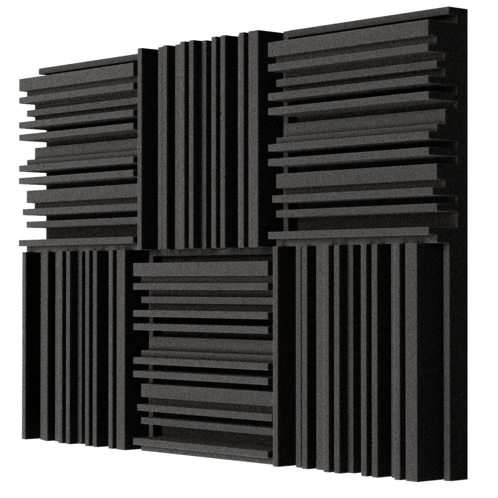 Thick Acoustic Foam Panels 2inch Broadband Sound Absorbing Foam Dense Soundproof Padding Tile Recording Studio Foam Absorber