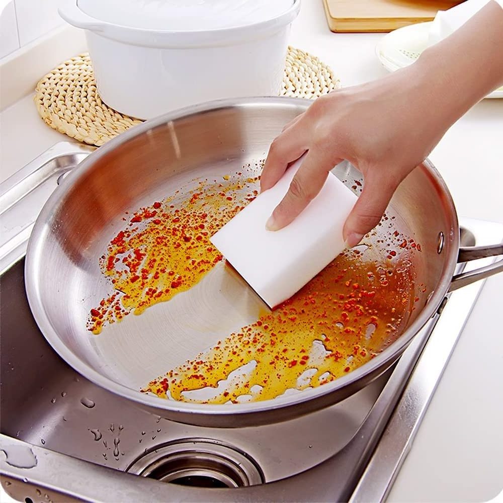 Magic Eraser Melamine Sponge Foam All-Purpose Kitchen Dish Cleaning Sponge Pads White Nano Scrub Non-Scratch Sponge