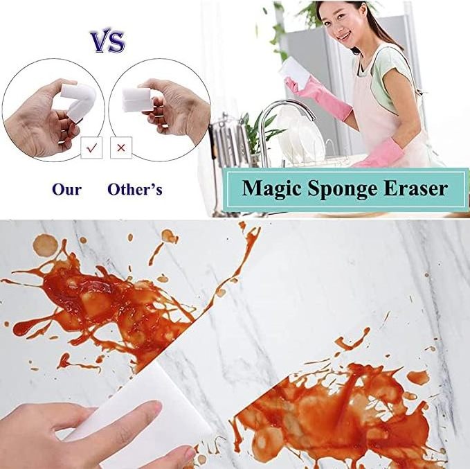 Magic Eraser Melamine Sponge Foam All-Purpose Kitchen Dish Cleaning Sponge Pads White Nano Scrub Non-Scratch Sponge