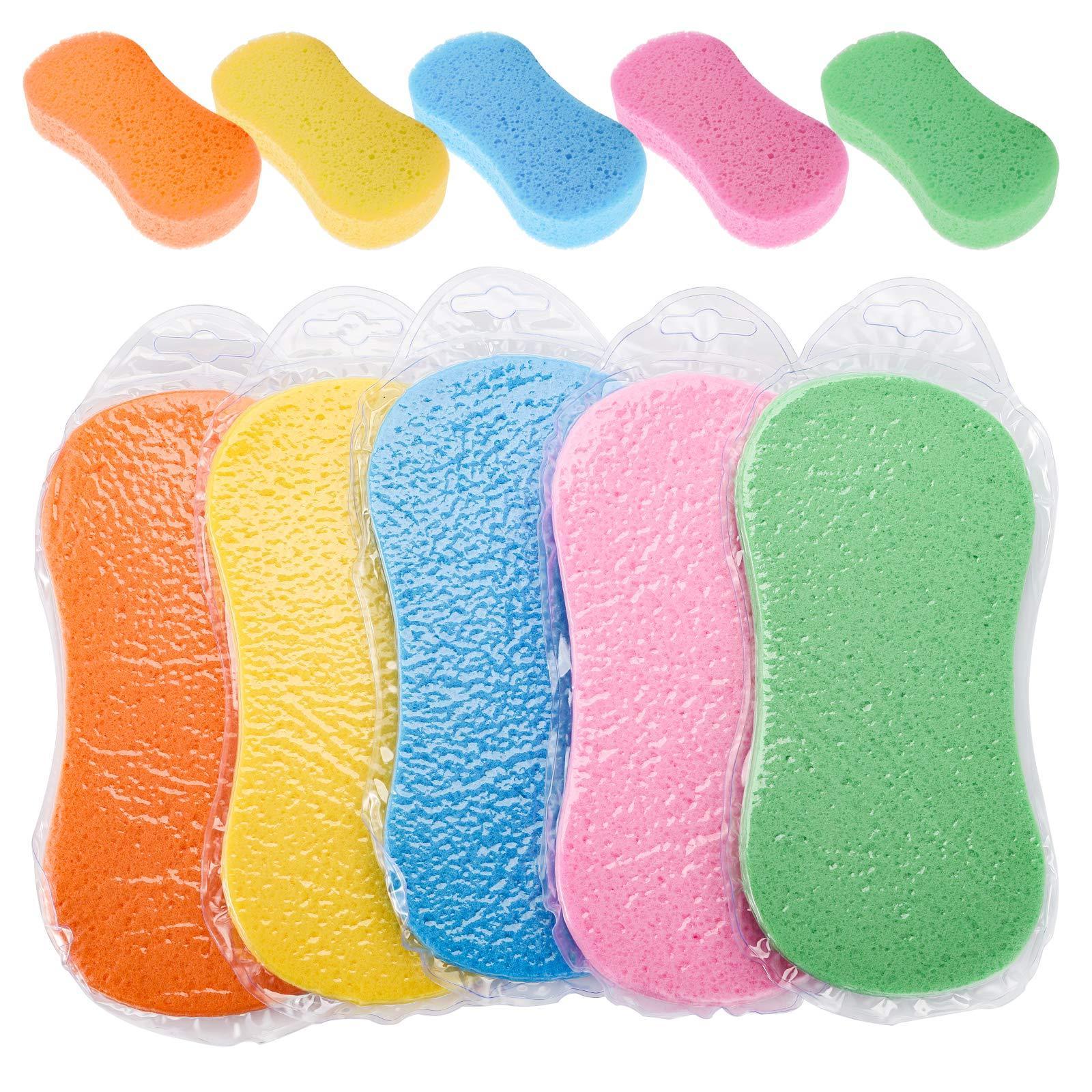 BONNO Car Wash Sponges Handy Cleaning Scrubber Washing Sponge Pads for Cars and Kitchen with Vacuum Compressed Packing