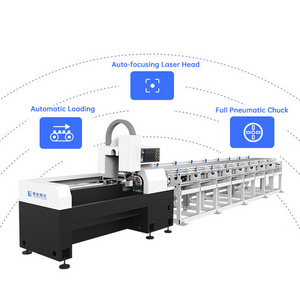 LX 10% Factory Discount fiber laser tube cutting machine stainless carbon metal pipe laser cutting machines for sale