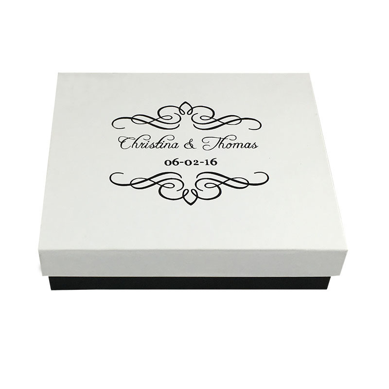 Customized heaven and earth cover box custom logo solid cardboard wrapping paper gift box