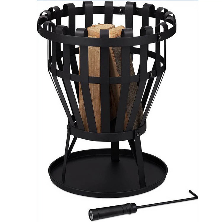 Outdoor Leisure Bonfire Party Bonstove Bonfire Basket Heater Heating Grill Burning Match Fire Basket