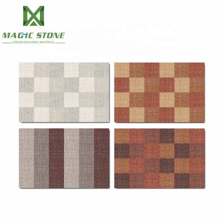 Mcm Weaving Series Flexible Artificial  Stone Veneer Drop Ceiling Tiles Decorative