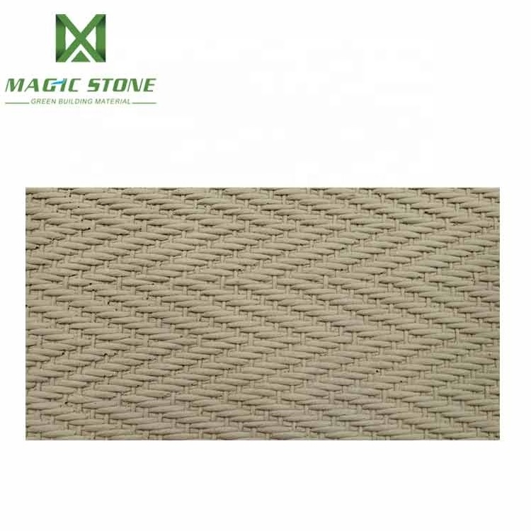 Mcm Weaving Series Flexible Artificial  Stone Veneer Drop Ceiling Tiles Decorative