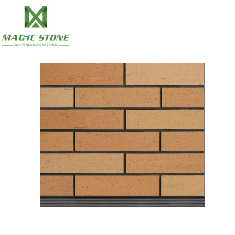 Internal and external wall decoration flexible facing brick ceramic tile