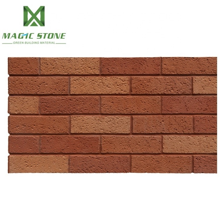 Mcm Lightweight Red Soft Face Flexible Facing Brick For Wall Decoration