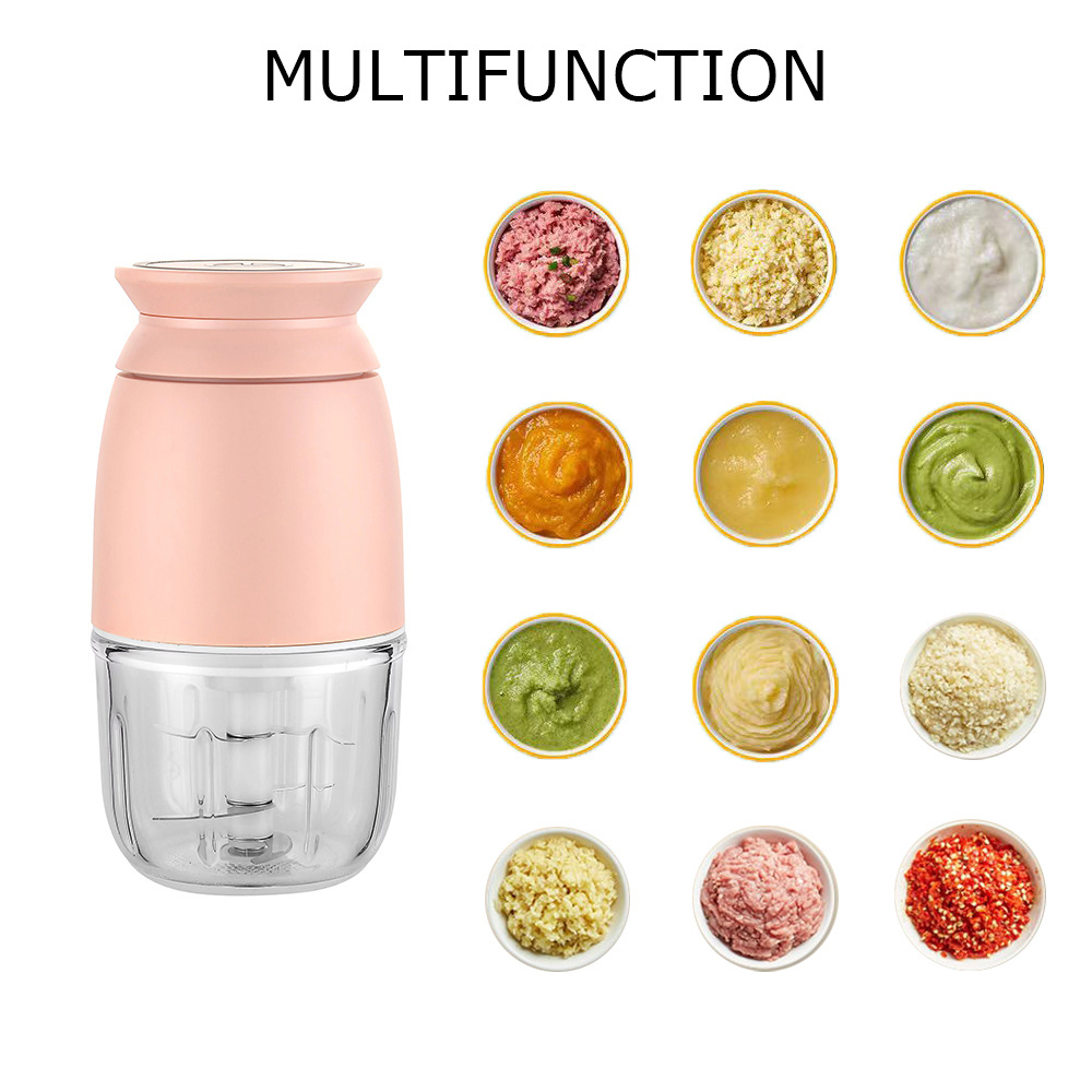 Household appliances usb electric chili garlic fruit meat multifunctional baby food processors