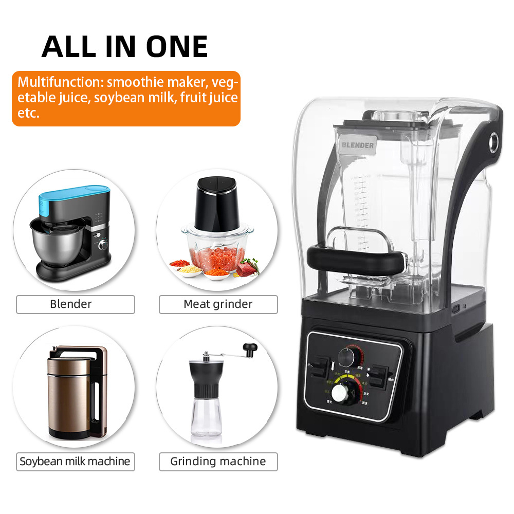 Household kitchen appliances black white red new electric silent commercial blender