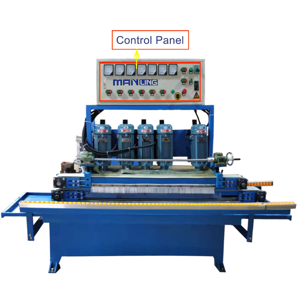 6 Spindles Automatic Straight-line Beveling Horizontal Glass Edging Polishing Grinding Machine/ Biseladora De Vidrio