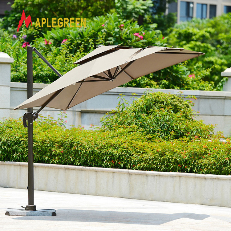 Custom Outdoor Restaurant Sunshade Patio Garden Umbrella Cafe Parasol Beach patio umbrella For Hotel Restaurant Beach