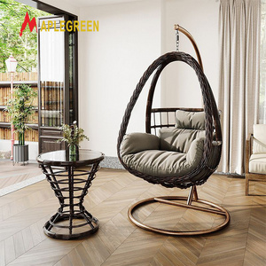 Modern Outdoor patio garden furniture swings egg chair Aluminium Hanging Chair for Garden Patio Patio Swing Chair