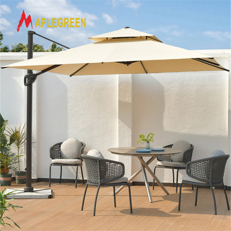 Custom Outdoor Restaurant Sunshade Patio Garden Umbrella Cafe Parasol Beach patio umbrella For Hotel Restaurant Beach