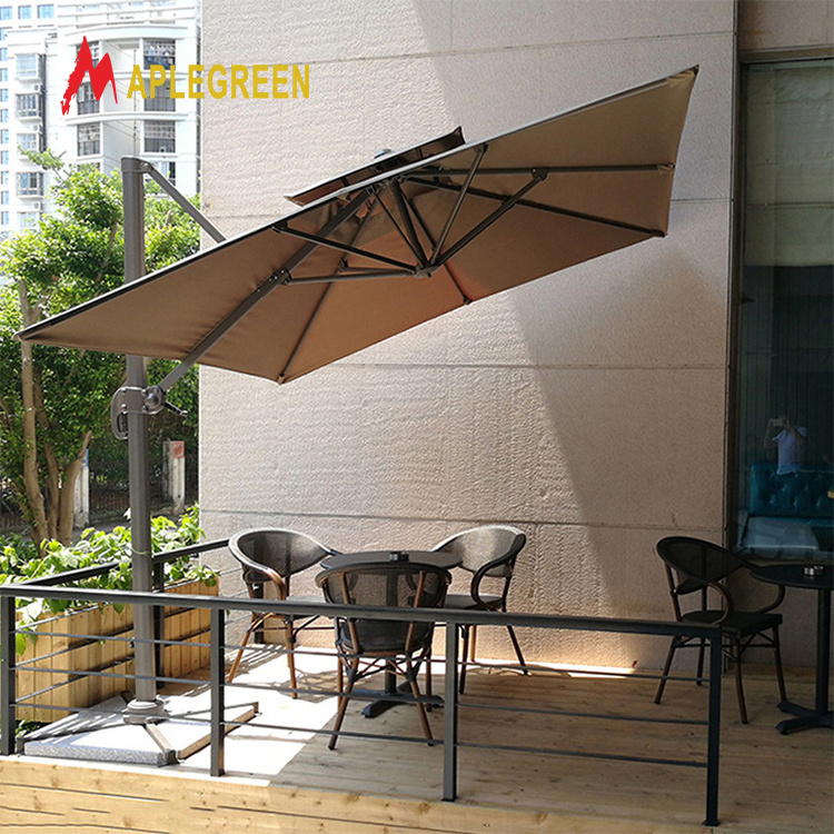 Custom Outdoor Restaurant Sunshade Patio Garden Umbrella Cafe Parasol Beach patio umbrella For Hotel Restaurant Beach