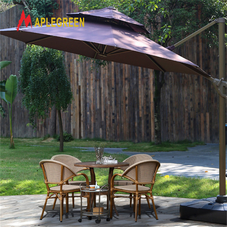 Custom Outdoor Restaurant Sunshade Patio Garden Umbrella Cafe Parasol Beach patio umbrella For Hotel Restaurant Beach