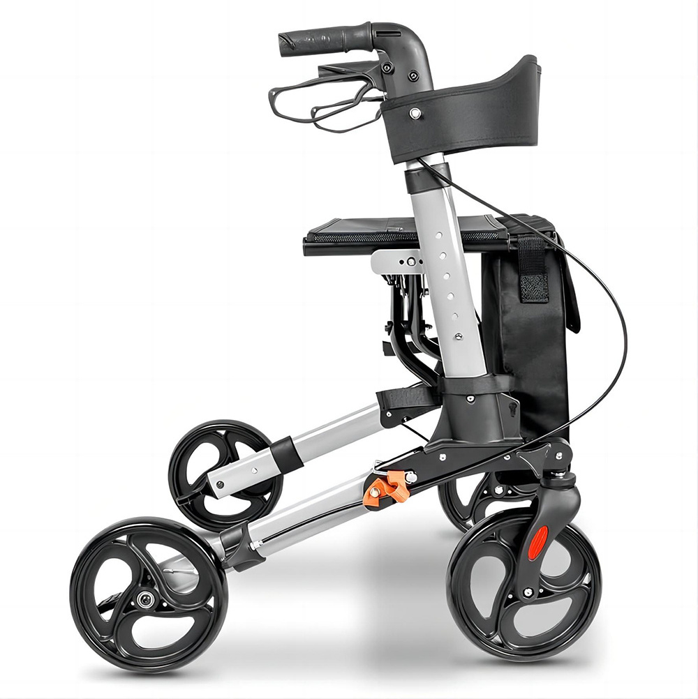 OEM Factory Rollator Walker For Elderly Lightweight Rollator for Foldable Aluminum Walker Rehabilitation Therapy Supplies