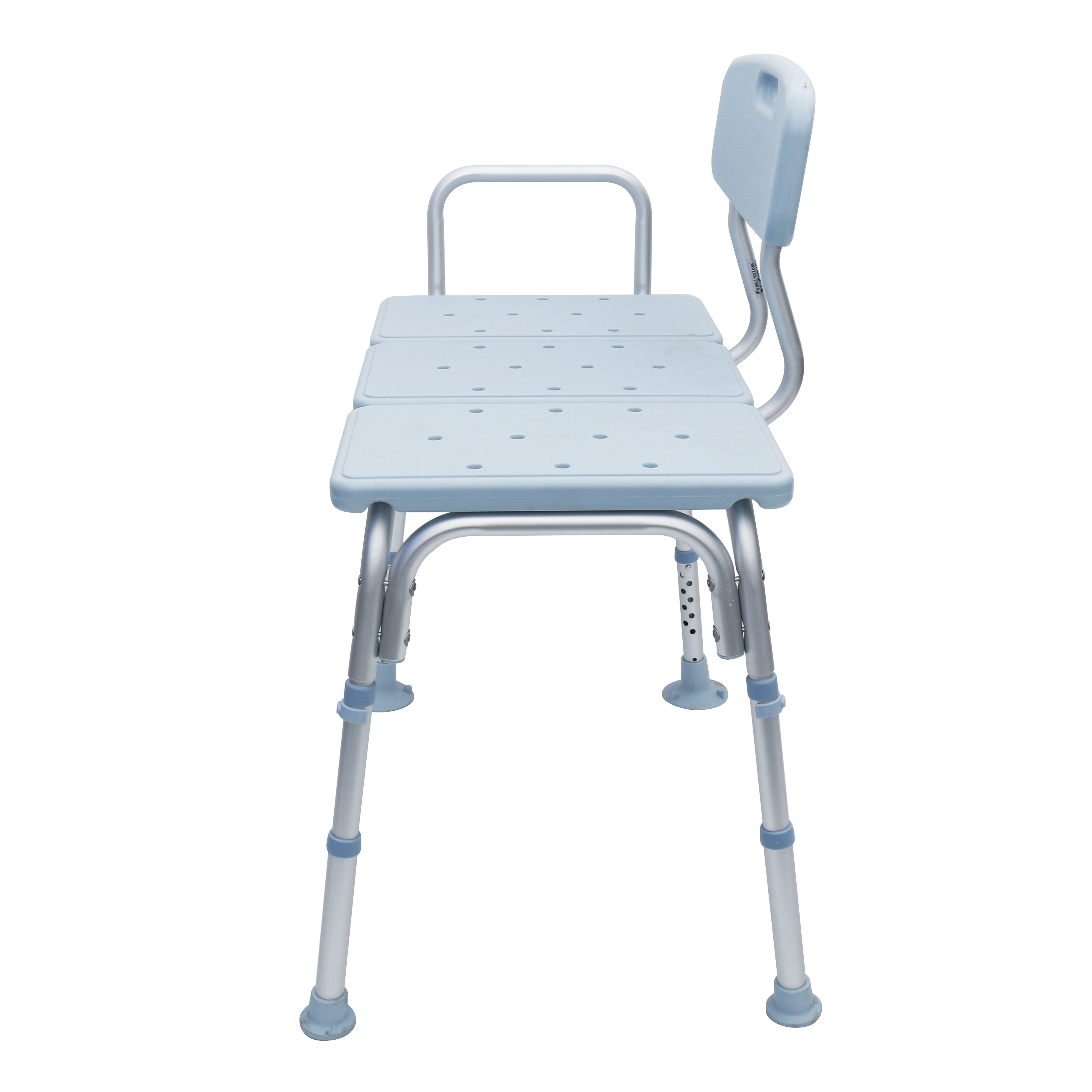 Transfer Bench For Bathtub, Height Adjustable Shower Bench with Backrest, Shower Seat Shower Chair Bath Chair for Elderly