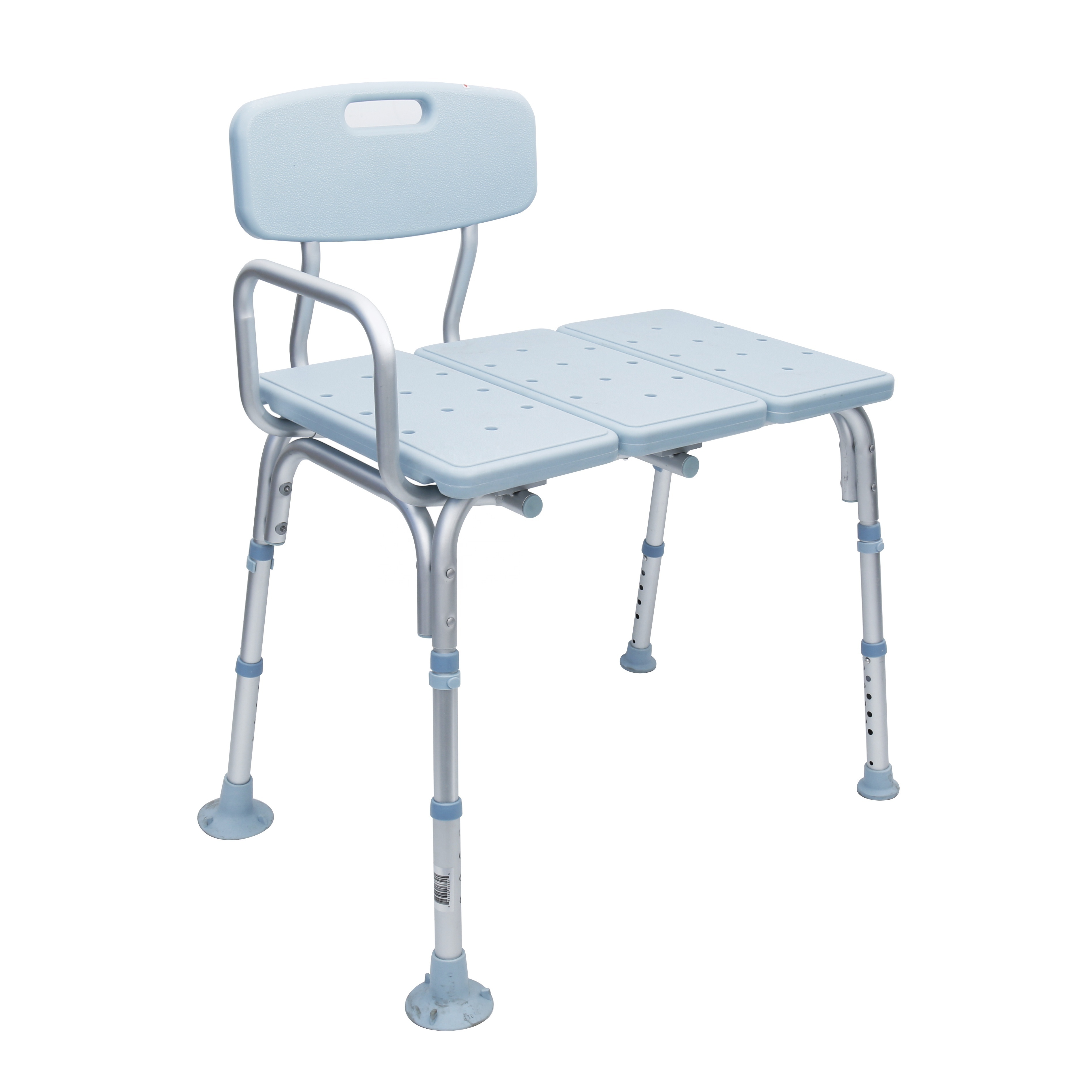 Transfer Bench For Bathtub, Height Adjustable Shower Bench with Backrest, Shower Seat Shower Chair Bath Chair for Elderly