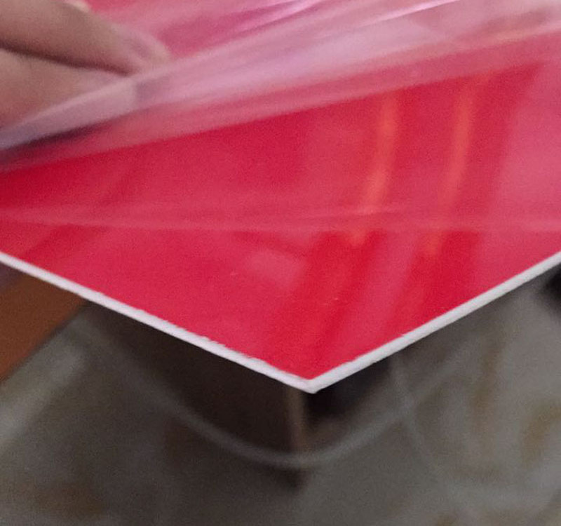 Engraving high density plastic 20% red+80%white sign abs double color sheet