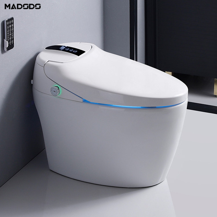 Modern Bathroom P/S Trap Floor Mounted Smart Intelligent Toilet Automatic Sensor Flush Electronic Bidet Smart Toilet For Hotel