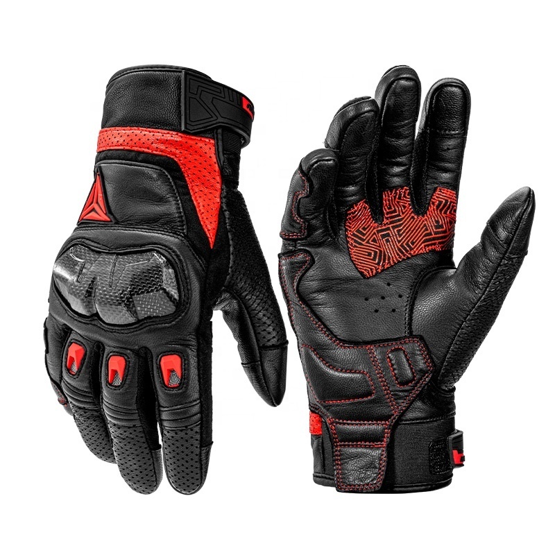 MOTOWOLF Motowolf Outdoor Motorcycle riding Protective Carbon Fiber High Quality Leather Gloves