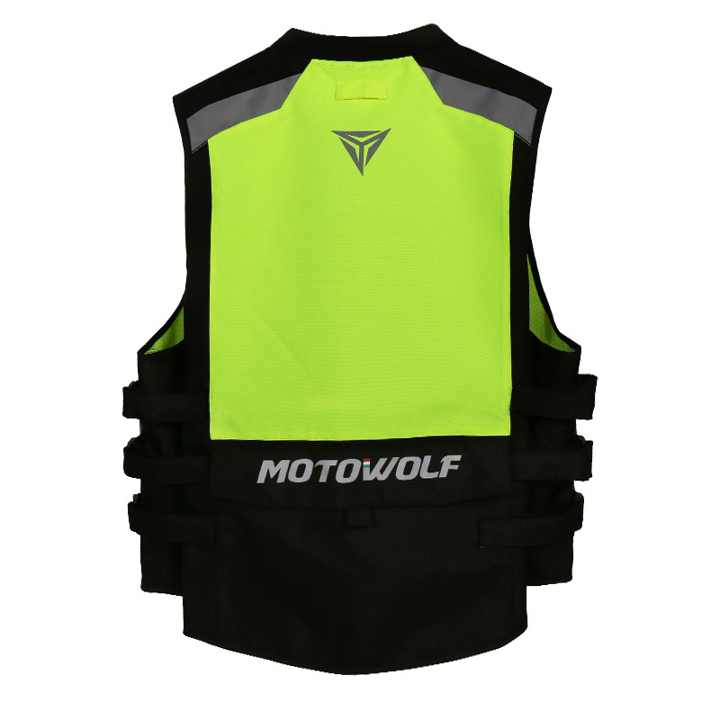 Motowolf Customer Professional Motorcycle Motor Reflective Vest With CE Protective Gear