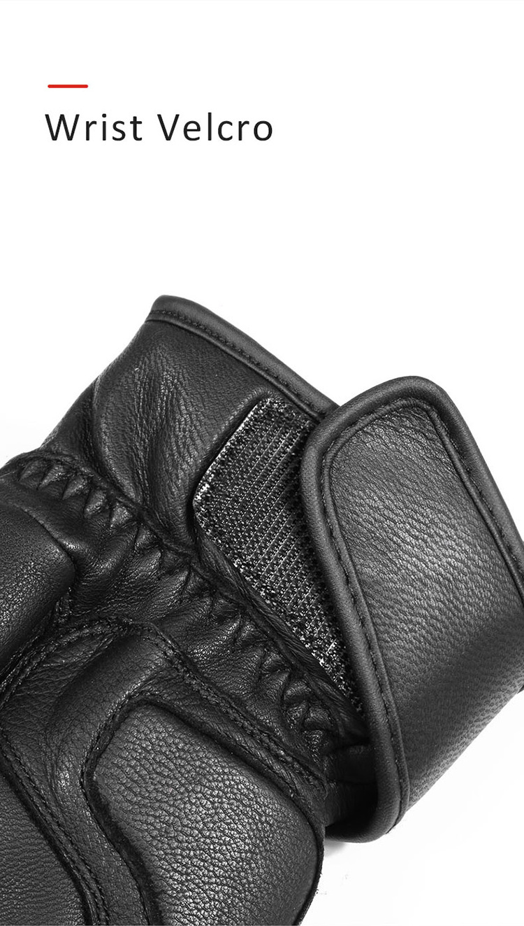 MOTOWOLF unisex black touch screen motorcycle waterproof leather motorcycle gloves winter racing gloves