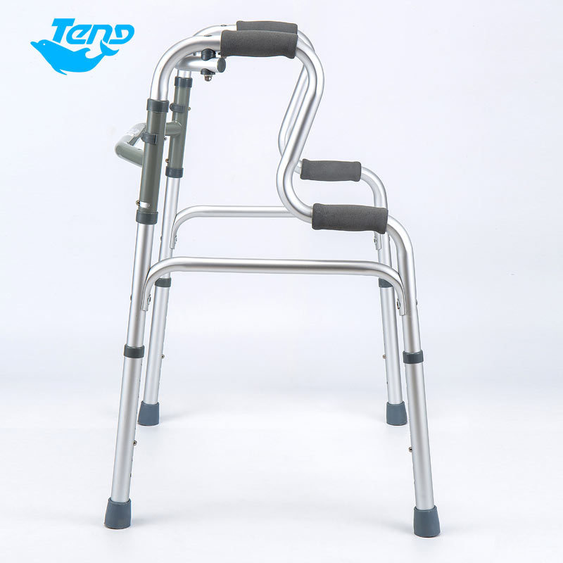 Foshan Elderly Medical Home Care Products Rollator Walker Folding Aluminum Walker for Adults