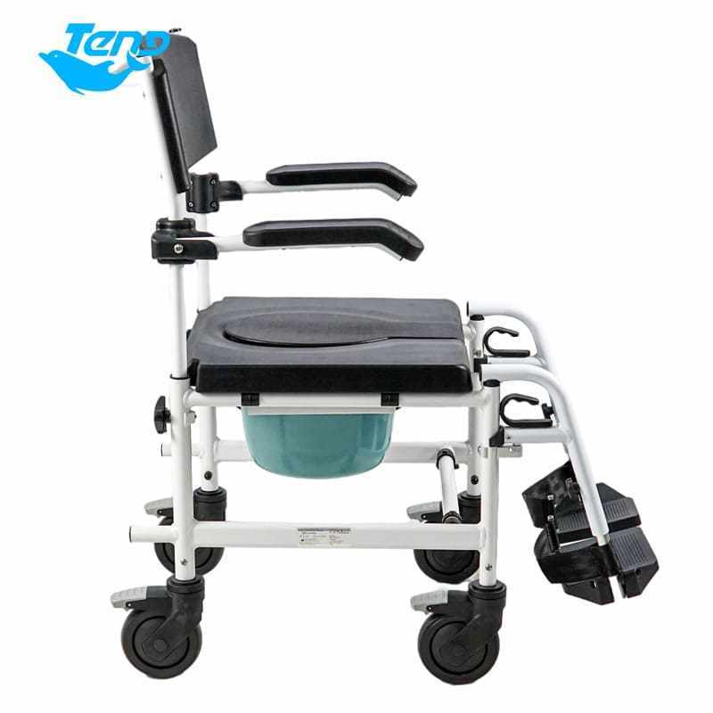 Commode disable foldable wheelchair folding  bathing lightweight steel wheelchairs  wheel chair toilet bedpan shower chairs