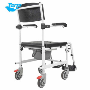 Commode disable foldable wheelchair folding  bathing lightweight steel wheelchairs  wheel chair toilet bedpan shower chairs