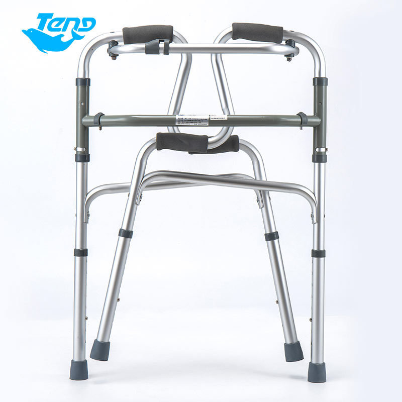 Foshan Elderly Medical Home Care Products Rollator Walker Folding Aluminum Walker for Adults