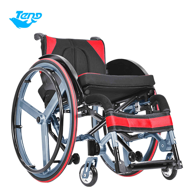 Sport Wheelchair Ultra Lightweight Leisure Portable Foldable Aluminum Manual Wheelchair For Sale