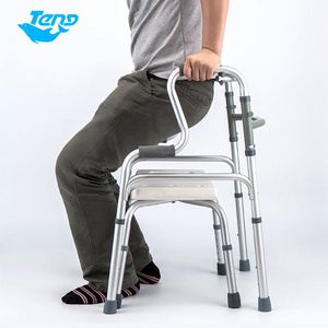 Foshan Elderly Medical Home Care Products Rollator Walker Folding Aluminum Walker for Adults